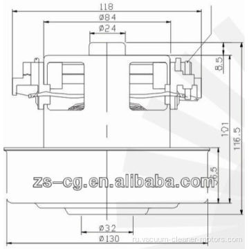 1600w-2000w сухой вакуумный двигатель hwx-pg